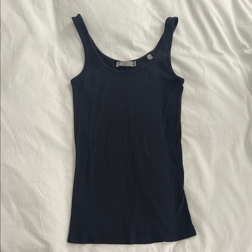 Vince Scoop Neck Tank M Navy